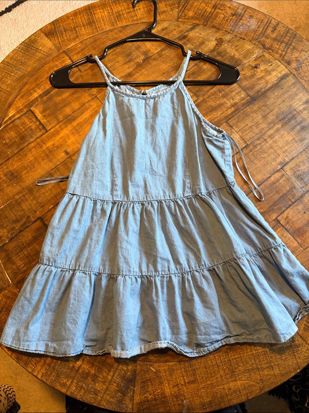 Denim Tiered Tank Top